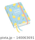 Italian Summer Travel Notebook Isolated on Transparent Background 140063691
