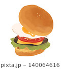 美味しそうなハンバーガーのイラスト 140064616