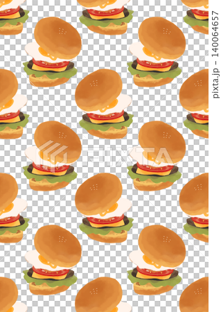 Many hamburger patterns 140064657
