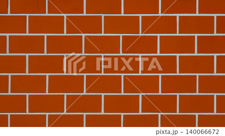 Clean exterior brickwork surface background with neat rows and grout lines. Clean exterior brickwork surface background with neat rows and grout lines. 140066672