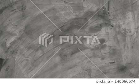 Grey bare concrete wall texture background with trowel marks. Industrial loft cement surface. 140066674