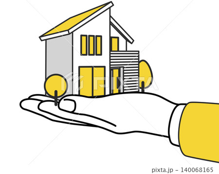 家を購入するイラスト 家を購入するイラスト 140068165