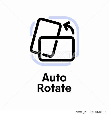 Auto Rotate information sign 140068196