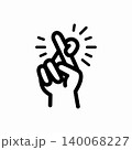 Gesture of good luck 140068227
