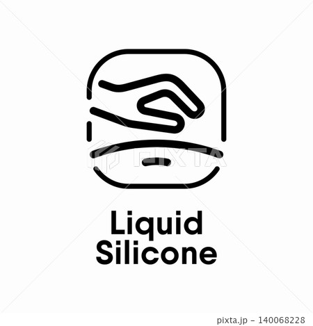 Liquid Silicone information sign Liquid Silicone information sign 140068228