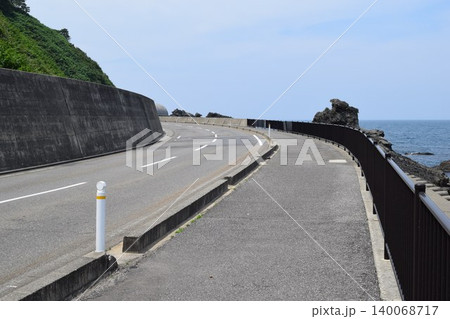海岸道路 山形県庄内 海岸道路 山形県庄内 140068717