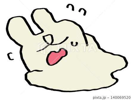 倒れてるウサギ 140069520