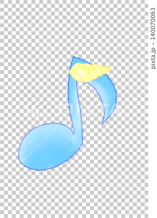 Musical notes with seashells Musical notes with seashells 140070063