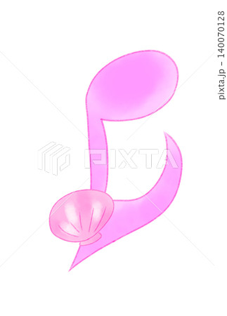 貝殻の付いた音符 貝殻の付いた音符 140070128