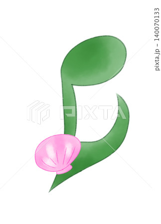 貝殻の付いた音符 140070133