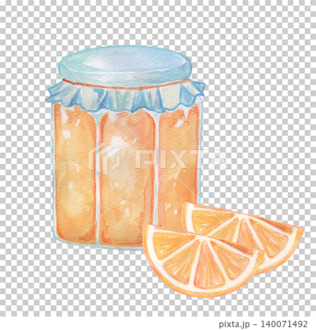 Orange marmalade jam / Jar with lid Orange marmalade jam / Jar with lid 140071492