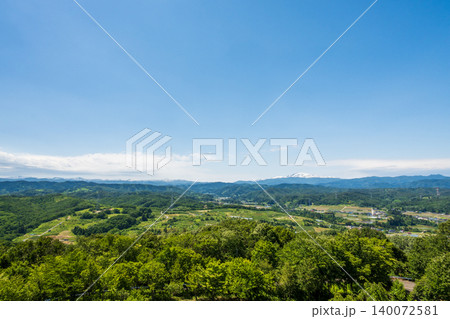 山形の自然風景 山並みの雄大な景観 山形の自然風景 山並みの雄大な景観 140072581