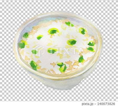 枝豆ご飯の水彩イラスト 枝豆ご飯の水彩イラスト 140073826