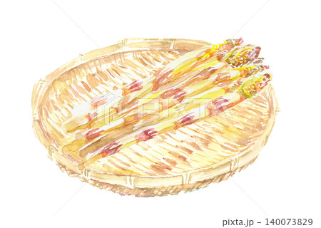 籠に盛られた筑紫の水彩イラスト 籠に盛られた筑紫の水彩イラスト 140073829