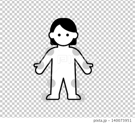 Icon illustration of a woman showing the joints of the entire body. Icon illustration of a woman showing the joints of the entire body. 140073951