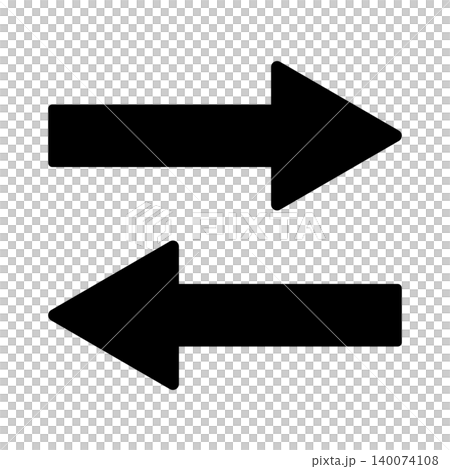 Set of right-facing and left-facing icons: Simple icon illustration 011 Set of right-facing and left-facing icons: Simple icon illustration 011 140074108
