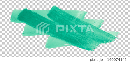 green brush isolated on transparent background green watercolor green brush isolated on transparent background green watercolor 140074143