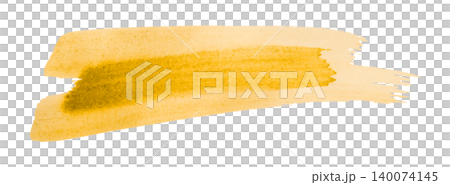 yellow brush isolated on transparent background yellow watercolor yellow brush isolated on transparent background yellow watercolor 140074145