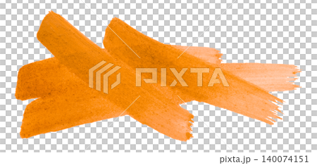 orange brush isolated on transparent background orange watercolor orange brush isolated on transparent background orange watercolor 140074151