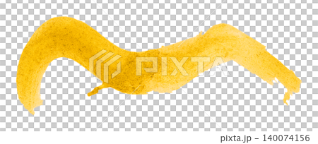 yellow brush isolated on transparent background yellow watercolor yellow brush isolated on transparent background yellow watercolor 140074156
