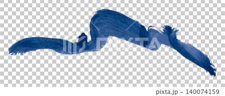 blue brush isolated on transparent background blue watercolor blue brush isolated on transparent background blue watercolor 140074159