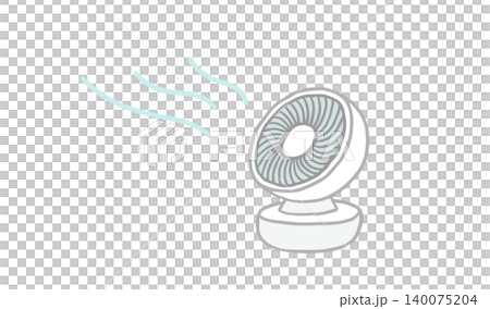循環風扇的簡單示意圖。循環風扇設備(吹風)示意圖。 循環風扇的簡單示意圖。循環風扇設備(吹風)示意圖。 140075204