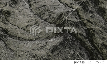 Rugged Dark Stone Surface Texture 3d render. Rugged Dark Stone Surface Texture 3d render. 140075393