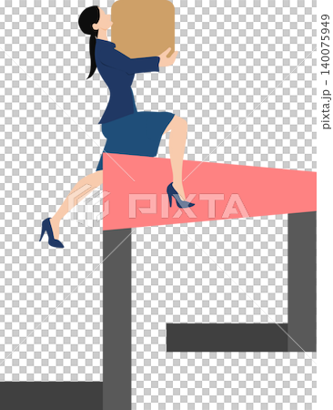 目標達成へのロードマップのイラスト 目標達成へのロードマップのイラスト 140075949