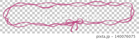 Double-lined frame with ribbon drawn with a softly colored marker. Double-lined frame with ribbon drawn with a softly colored marker. 140076075