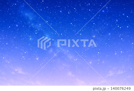 幻想的な星空の背景素材 夜空 幻想的な星空の背景素材 夜空 140076249