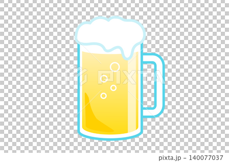 啤酒在啤酒罐中的插圖 啤酒在啤酒罐中的插圖 140077037