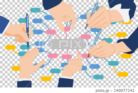 思考商業策略的女商人的插圖 140077142