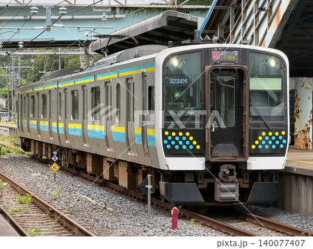 E131系0番台 外房線 安房小湊駅 E131系0番台 外房線 安房小湊駅 140077407