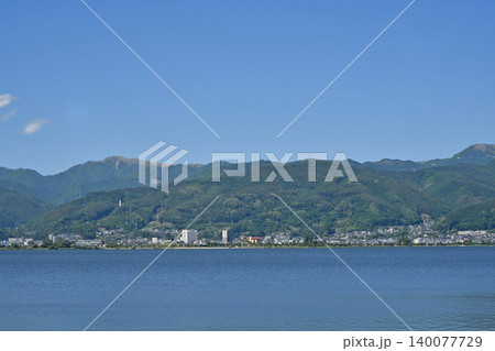 諏訪湖 長野県岡谷市 諏訪湖 長野県岡谷市 140077729