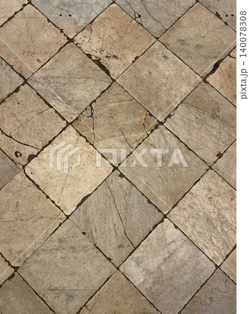 Ancient stone floor Ancient stone floor 140078308