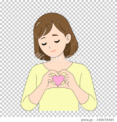 描繪女性表達愛與同情的插圖 描繪女性表達愛與同情的插圖 140078485