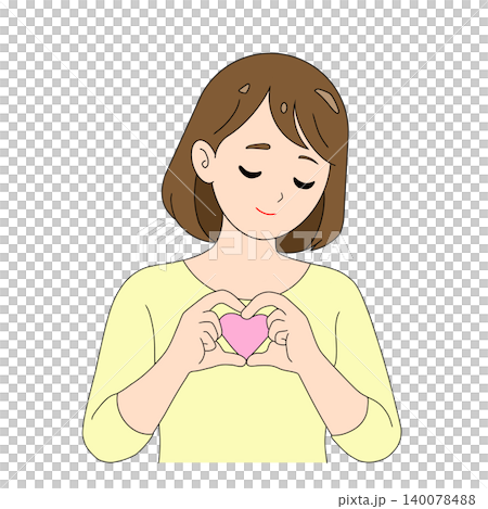 描繪女性表達愛與同情的插圖 描繪女性表達愛與同情的插圖 140078488
