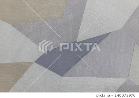 Modern geometric wallcovering with abstract polygonal pattern 140078970