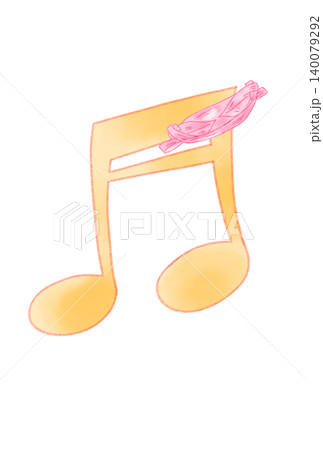 笹舟の付いた音符 笹舟の付いた音符 140079292