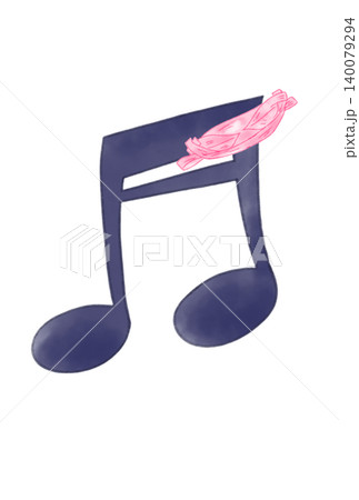 笹舟の付いた音符 140079294