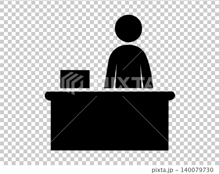 Business person icons to guide you at the reception Business person icons to guide you at the reception 140079730