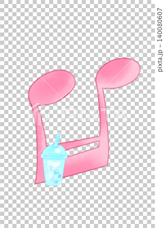 Musical notes with fantastical drinks Musical notes with fantastical drinks 140080607