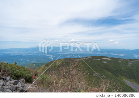 蓼科山頂付近の登山道から見た景色 蓼科山頂付近の登山道から見た景色 140080880