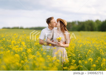 Happy men and women in style enjoy the time spent together. The concept of love, test, relationship. Happy men and women in style enjoy the time spent together. The concept of love, test, relationship. 140082731