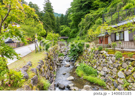 福井県永平寺町の永平寺川の風景 福井県永平寺町の永平寺川の風景 140083185