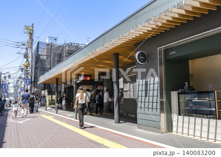 東京都大田区の都市風景 長原駅前商店会 140083200