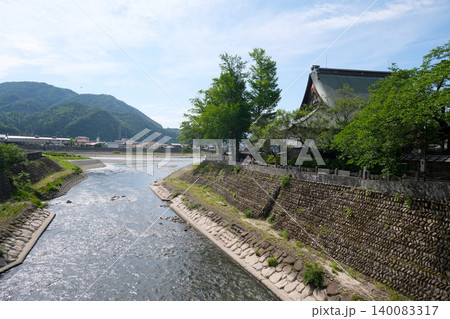 岐阜県飛騨市_今宮橋から西側風景3_2025年6月 岐阜県飛騨市_今宮橋から西側風景3_2025年6月 140083317
