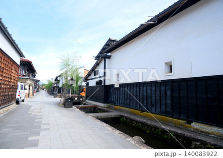 岐阜県飛騨市_瀬戸川と白壁土蔵街2_2025年6月 岐阜県飛騨市_瀬戸川と白壁土蔵街2_2025年6月 140083922