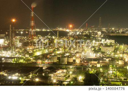 四日市コンビナート夜景 四日市コンビナート夜景 140084776