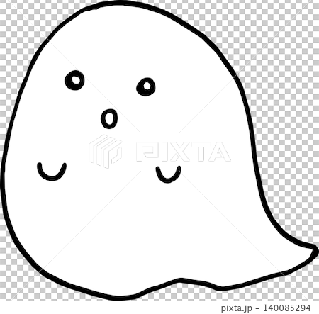 手描きおばけイラスト 140085294